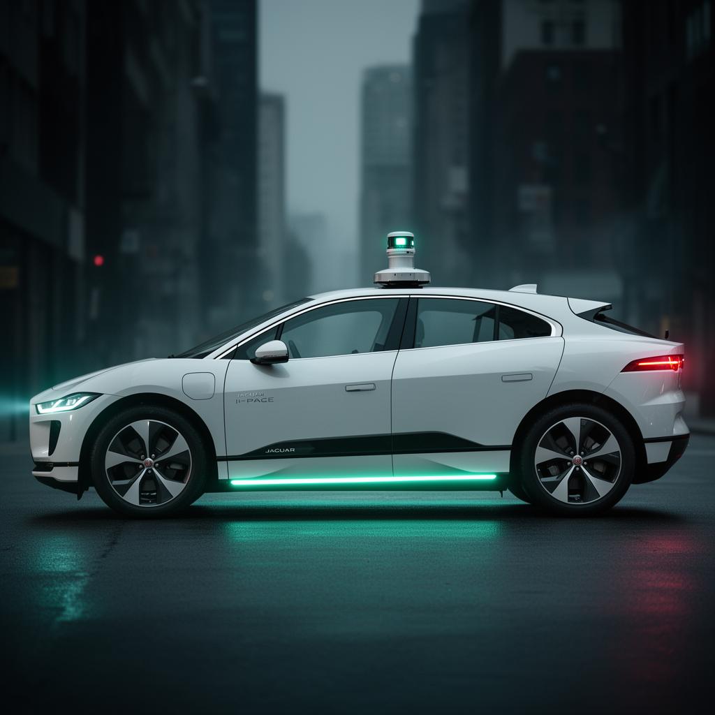 Autonomous Waymo robotaxi — side profile